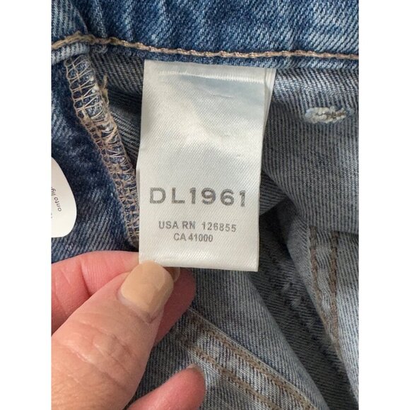 DL1961 NEW Patti Straight Maternity Jeans Size 27 DL Vintage Light Wash Ankle - Picture 12 of 12